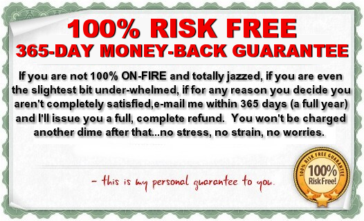 365 Day 100% Money Back Guarantee